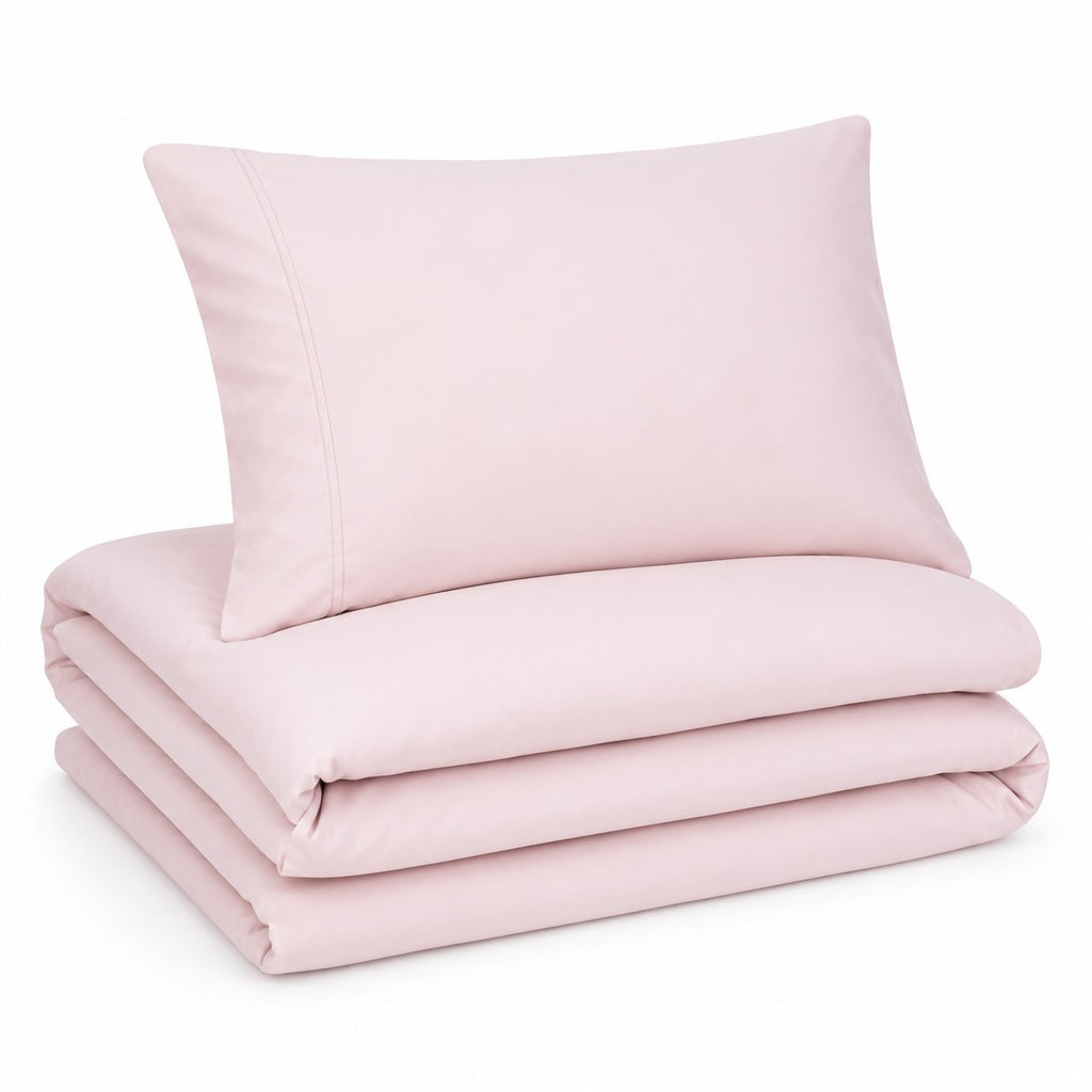 Premium Quilt Cover Set - Blush - 100% Organic Bamboo Bedding