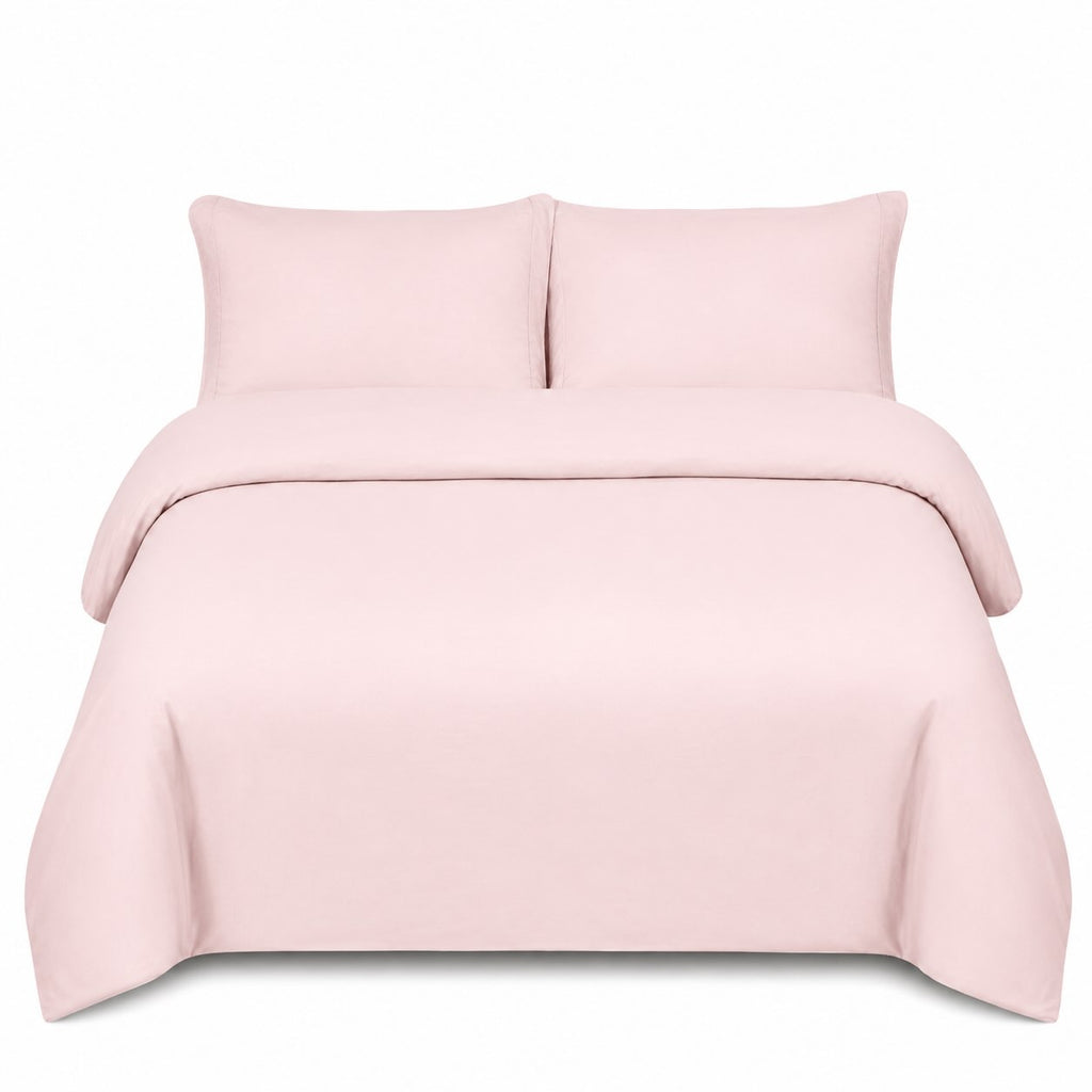 Premium Quilt Cover Set - Blush - 100% Organic Bamboo Bedding