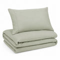 Premium Quilt Cover Set - Sage - 100% Organic Bamboo Bedding