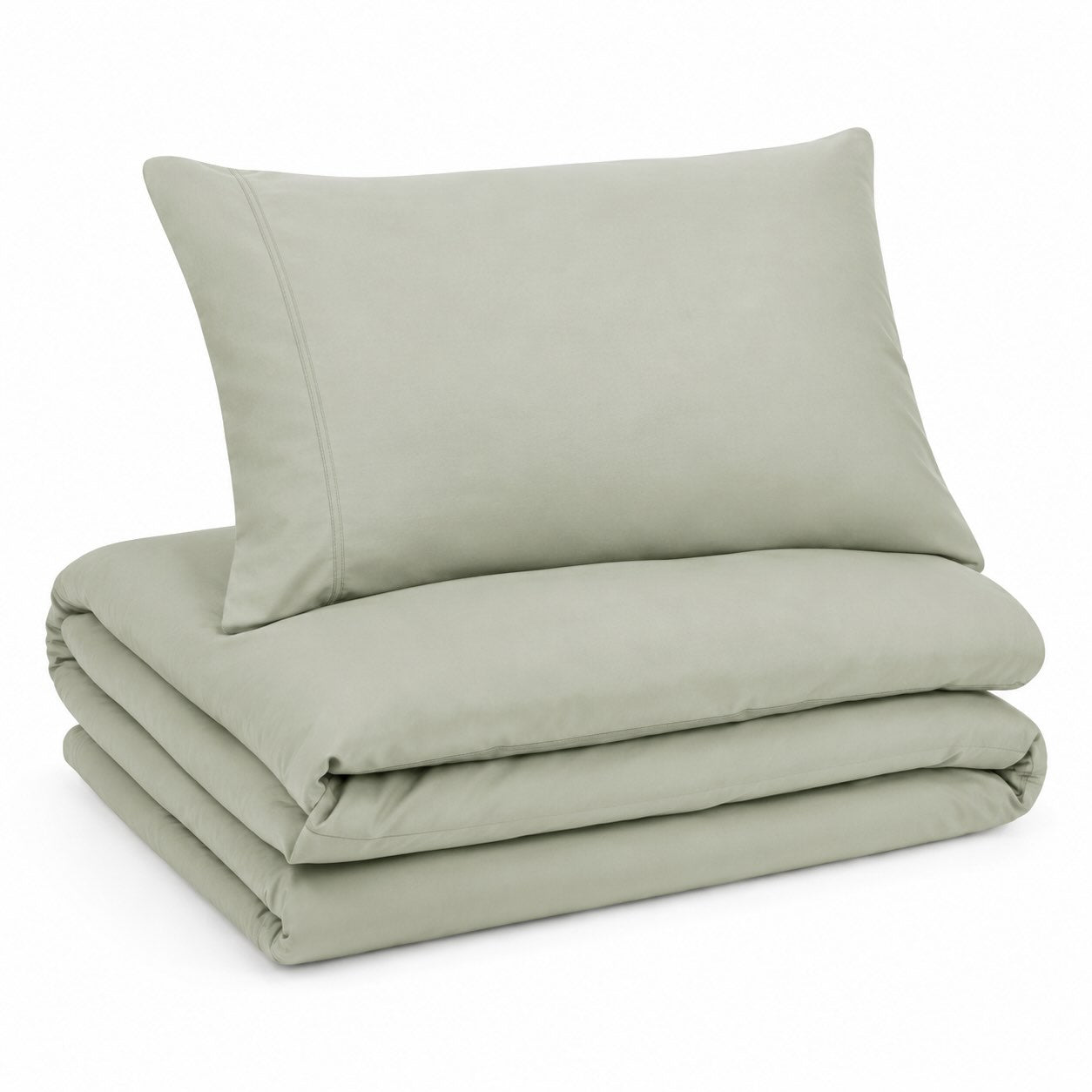 Premium Quilt Cover Set - Sage - 100% Organic Bamboo Bedding