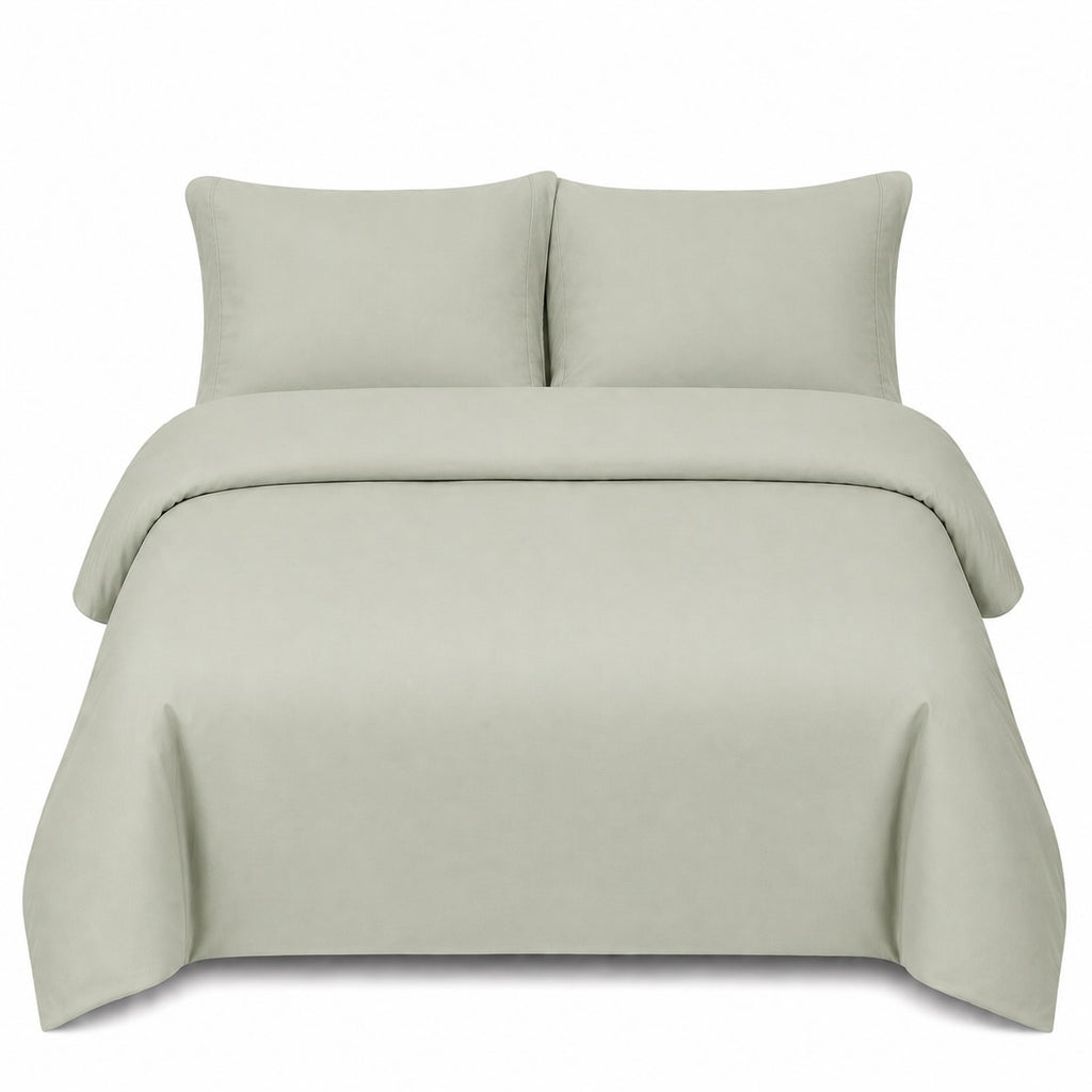 Premium Quilt Cover Set - Sage - 100% Organic Bamboo Bedding