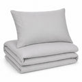 Premium Quilt Cover Set - Silver Shimmer - 100% Organic Bamboo Bedding