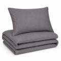 Premium Quilt Cover Set - Slate - 100% Organic Bamboo Bedding