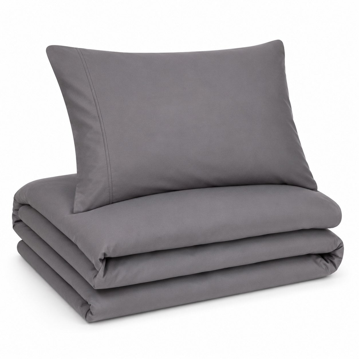 Premium Quilt Cover Set - Slate - 100% Organic Bamboo Bedding