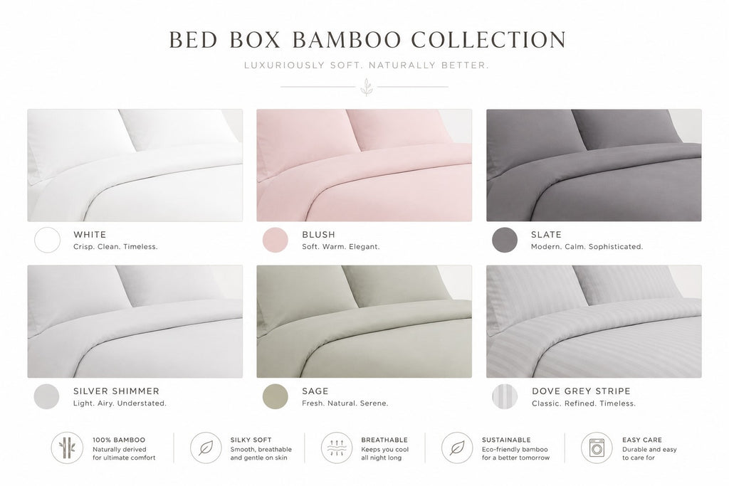 Premium Quilt Cover Set - Blush - 100% Organic Bamboo Bedding