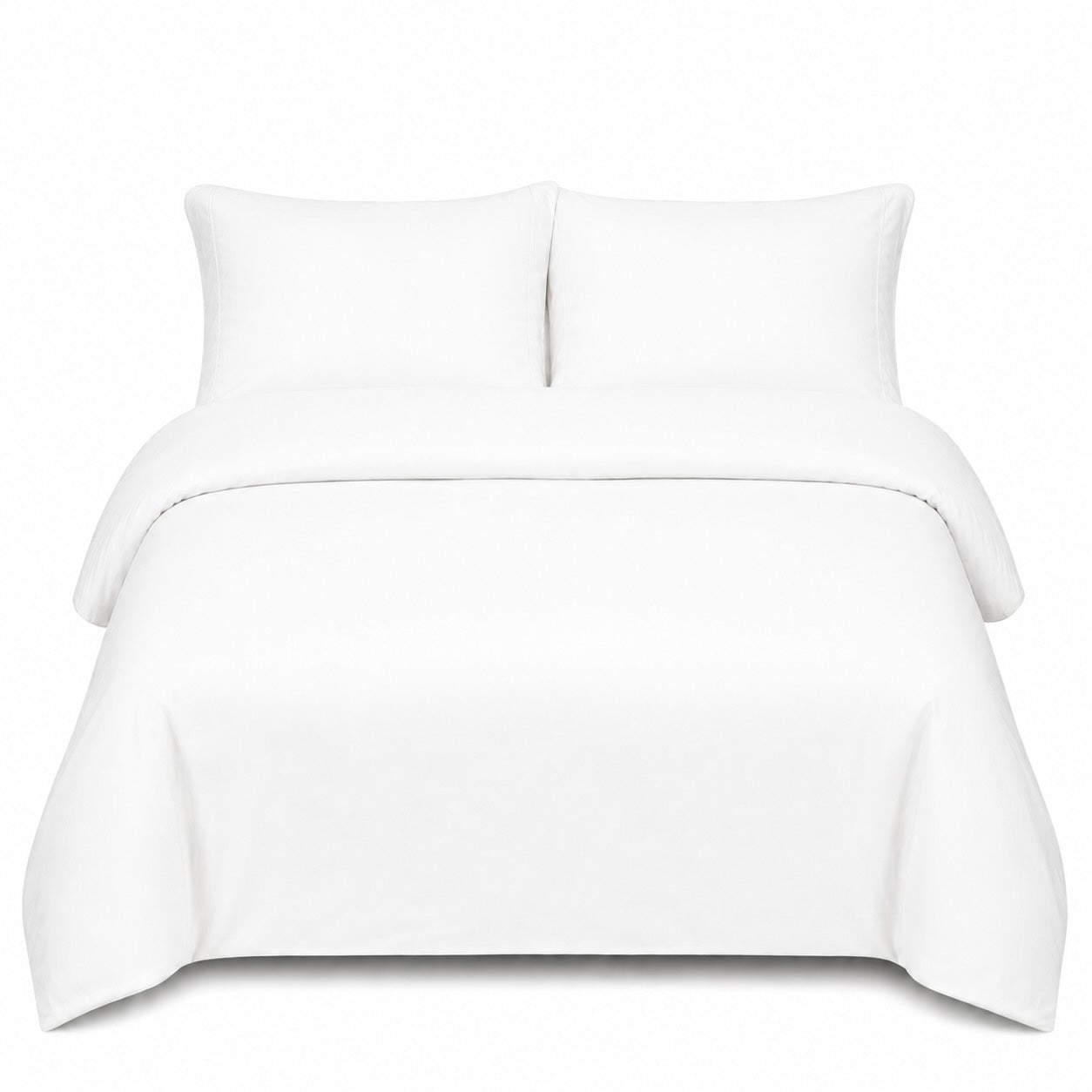 Premium Quilt Cover Set - White - 100% Organic Bamboo Bedding