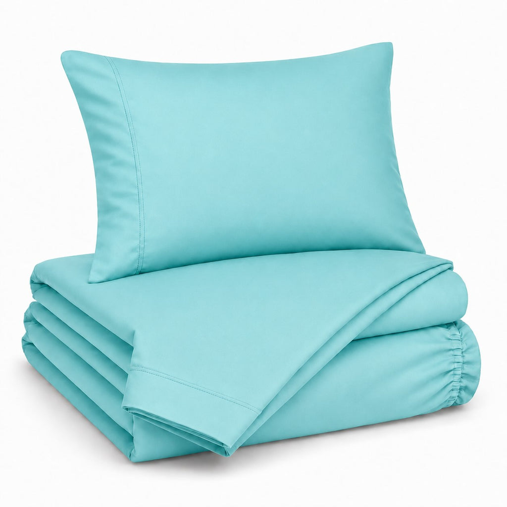 Premium Sheet Set - Aqua - 100% Organic Bamboo Bedding