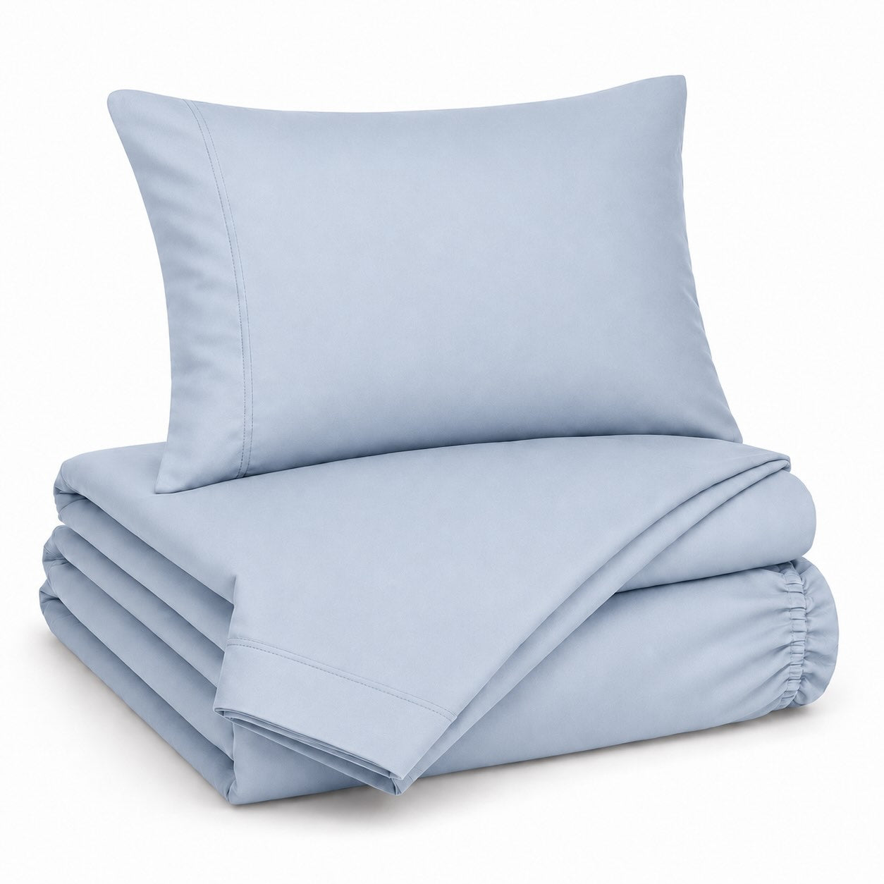 Premium Sheet Set - Ice Blue - 100% Organic Bamboo Bedding