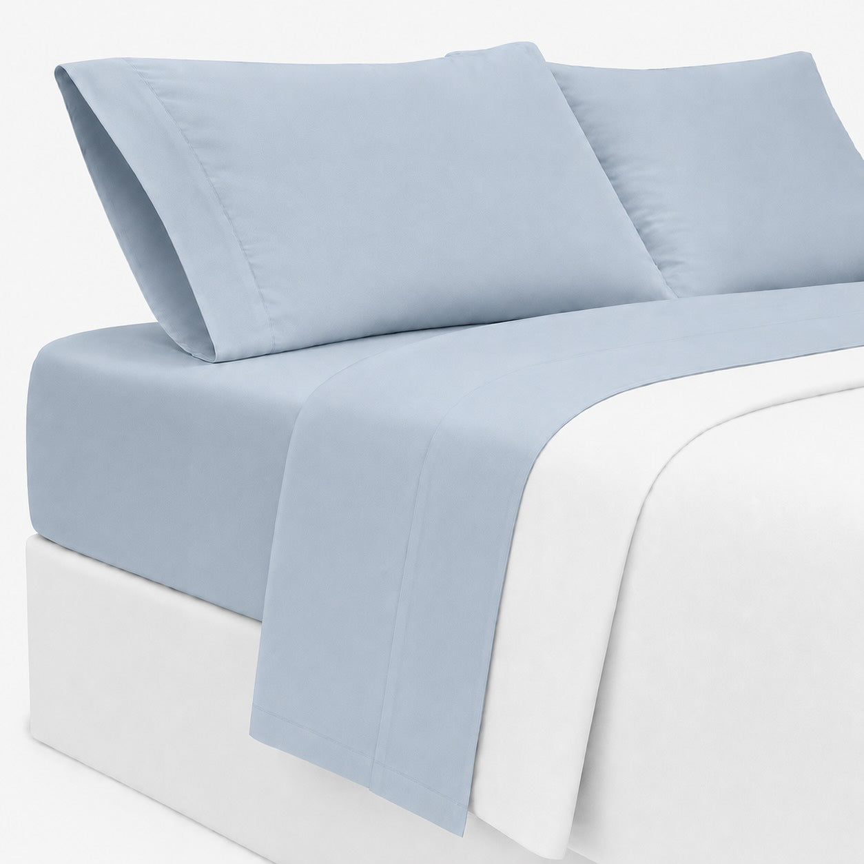Premium Sheet Set - Ice Blue - 100% Organic Bamboo Bedding